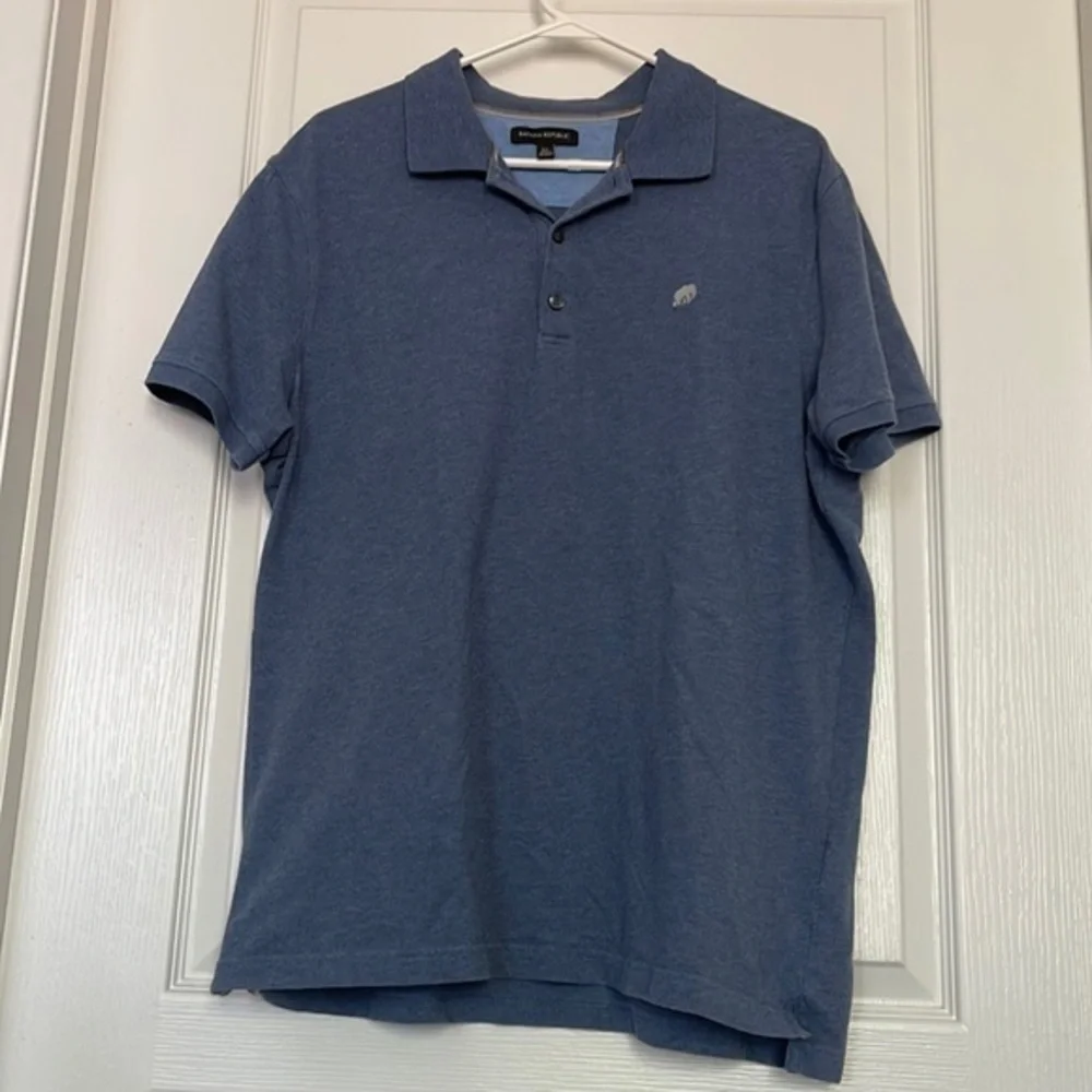 Men's Banana Republic Blue Polo Casual Shirt SIze XL GUC #7240